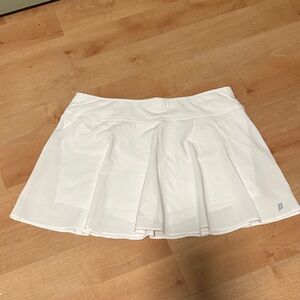 Prince White Pleated Tennis Skirt